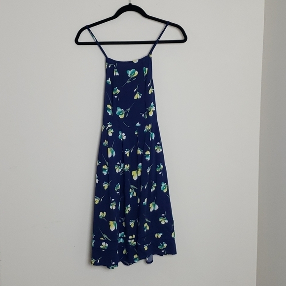 SO Navy floral dress with pockets - Picture 1 of 8
